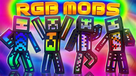 Rgb Mobs By The Lucky Petals Minecraft Skin Pack Minecraft