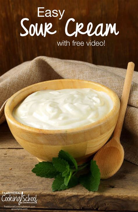 How To Make Sour Cream Different Ways Video Tutorial Make Sour