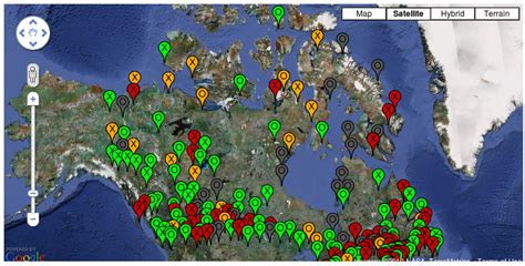 Environment Canada Weather Stations Map News Current Station In The Word