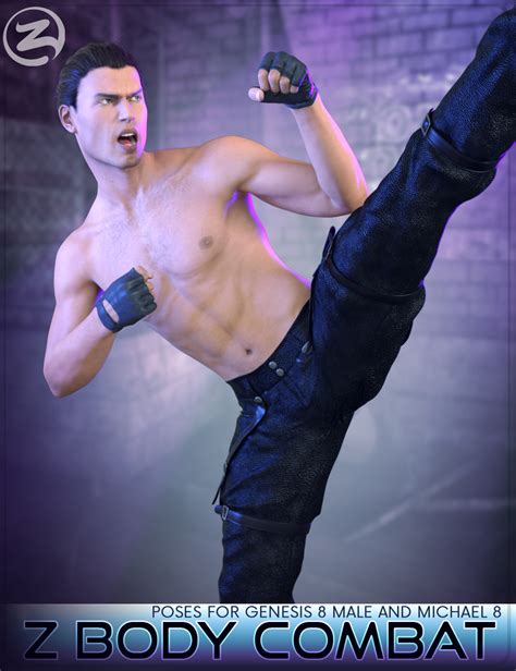 Z Body Combat Poses For Genesis 8 Male And Michael 8 Daz 3d