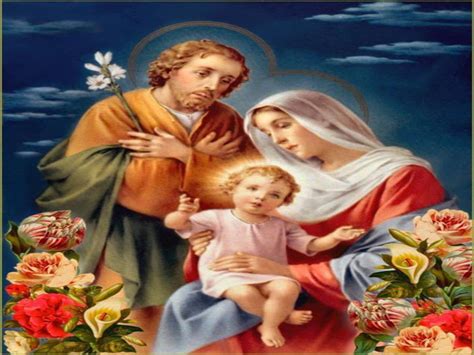 Jezus En Maria Groep Feest Van De Heilige Familie