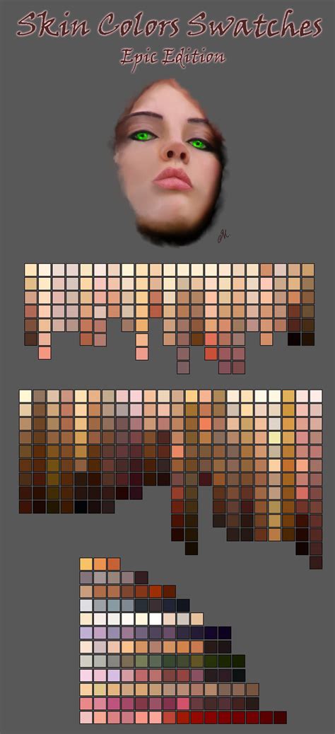 Free Procreate Color Palettes Skin Tones Swatches Cre Vrogue Co