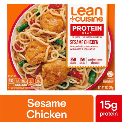 Lean Cuisine Features Sesame Chicken Frozen Meal 9 Oz Shipt