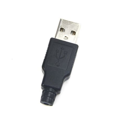 Usb Type A Male Connector Black