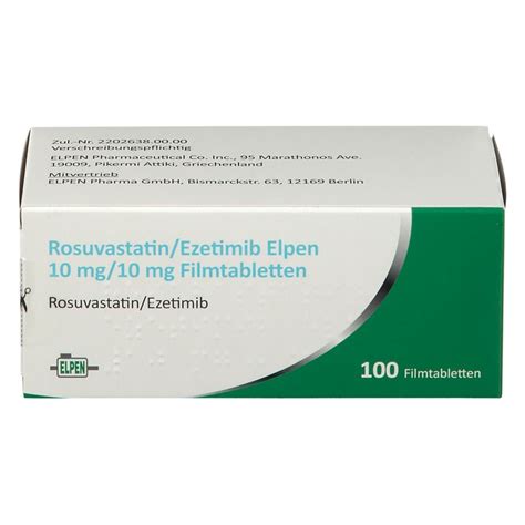 Rosuvastatin Ezetimib Elpen Mg Mg St Shop Apotheke Com