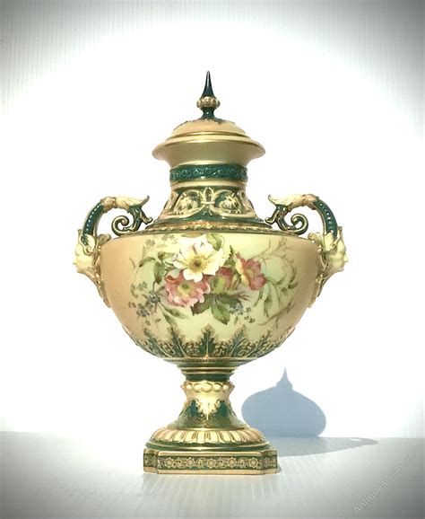 Antiques Atlas Antique Royal Worcester Blush Ivory Painted Vase