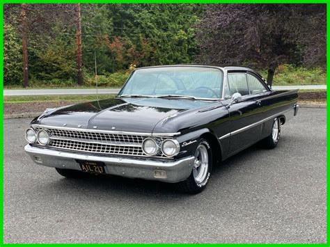 1961 Ford Galaxie Starliner Factory Black Original Paint 390 Overdrive