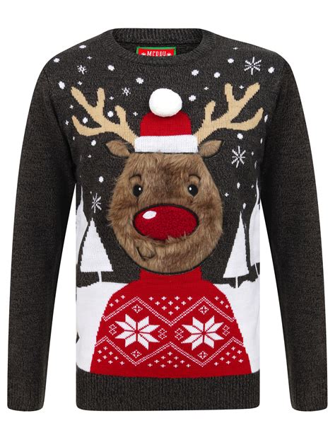 Christmas Jumper Men S Novelty Xmas Sweater Santa Elf Reindeer Funny Rude Beer Ebay