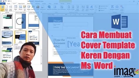 Membuat Cover Di Word Template Cover Keren Dengan Ms Word Youtube