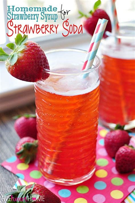 Homemade Strawberry Syrup For Strawberry Soda ~ Easy 3 Ingredient