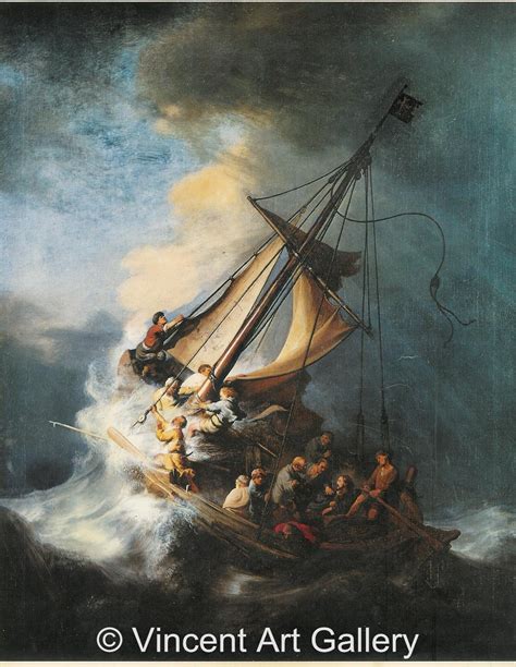 Christ In The Storm On The Sea Of Galilee By Rembrandt Van