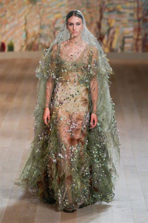 Dior Presents A Green Wedding Dress For Its Haute Couture Show Vogue