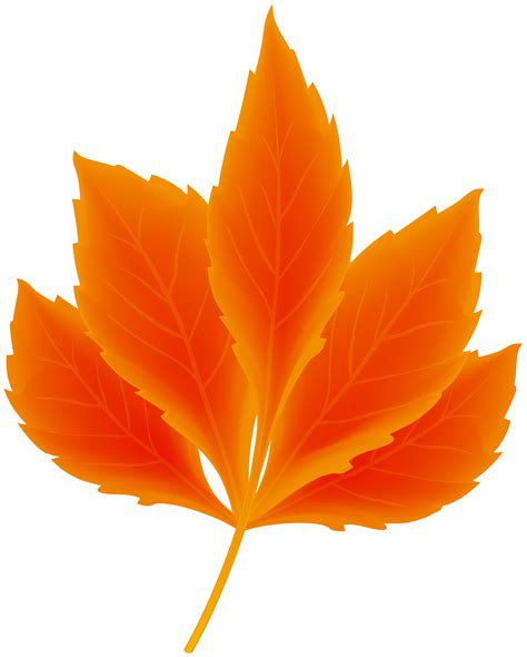 Clipart Orange Leaf