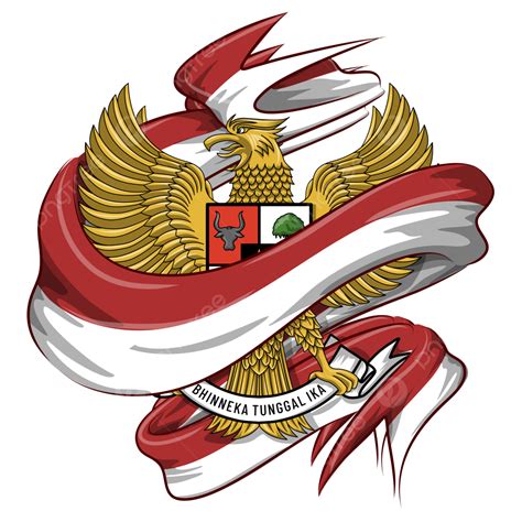 Garuda Pancasila Vector Hd PNG Images Garuda Pancasila Emblem Logo Of Indonesian With Flag