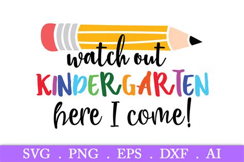 Sale Watch Out Kindergarten Here I Come Svg Back To School 288053