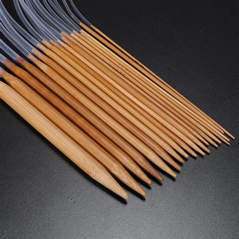 US Sizes Circular Carbonize Bamboo Knitting Needles Home Textiles From Home And Garden