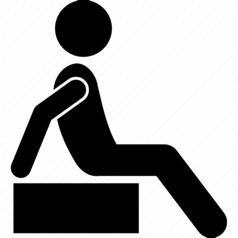 Man Seat Sit Sitting Icon Download On Iconfinder