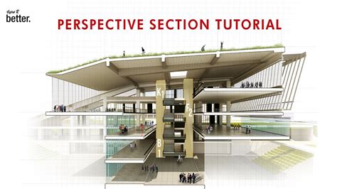 Tuto Eng How To Render A Perspective Section Cours Btp