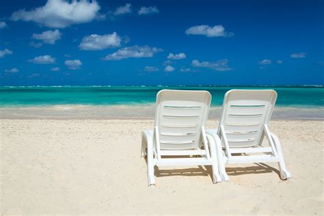 Beach Chairs And Sea Free Stock Photo Public Domain Pictures