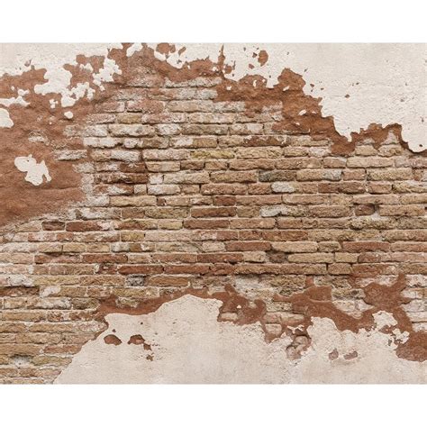 Brewster Distressed Brick Wall Mural Wr50508 The Home Depot