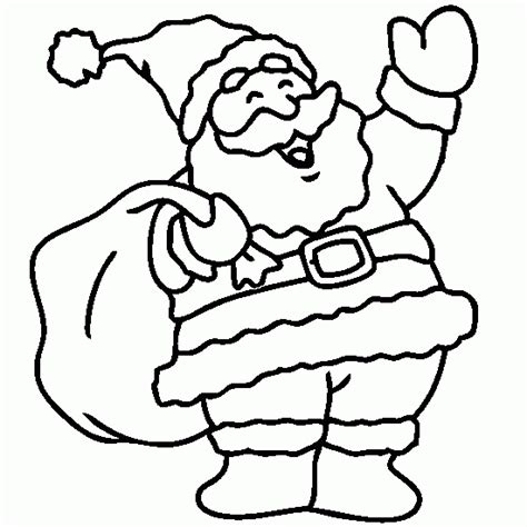 Santa Claus Dibujos De Navidad Para Colorear E Imprimir Grandes