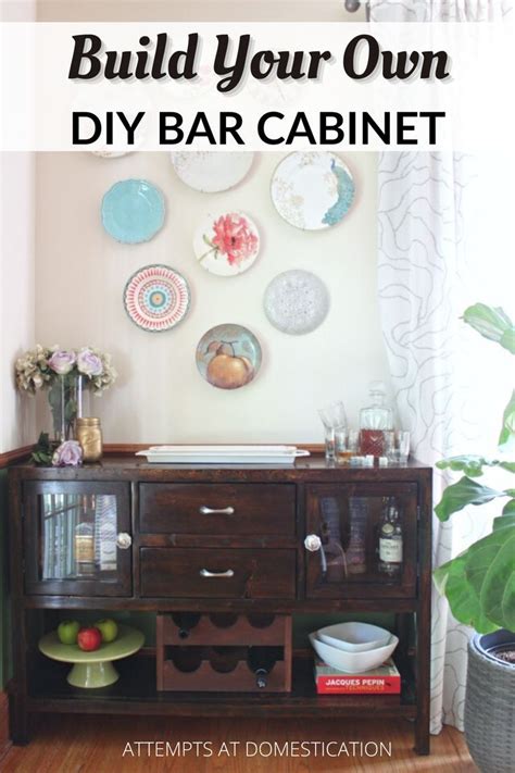 Diy Bar Cabinet Can I Pour You A Drink In 2022 Diy Bar Cabinet