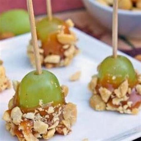 Caramel Grapes Recipe Appetizer Snacks Snacks Caramel Apples