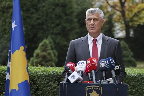 Kosovos President Resigns To Face War Crimes Charges The Times Of Israel