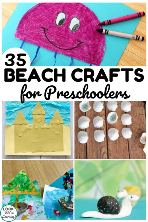 35 Easy Prek Beach Crafts For Kids Look We Re Learning Vrogue