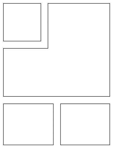 Comic Book Template Comic Book Layout Graphic Novel Layout