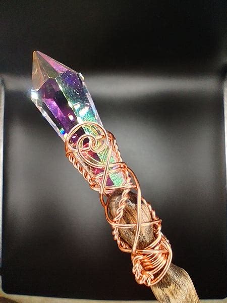 rainbow prism oak magic wand brown shaft w28 merlin s realm