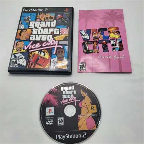 Grand Theft Auto Gta Vice City Sony Playstation 2 Ps2 With Manual No