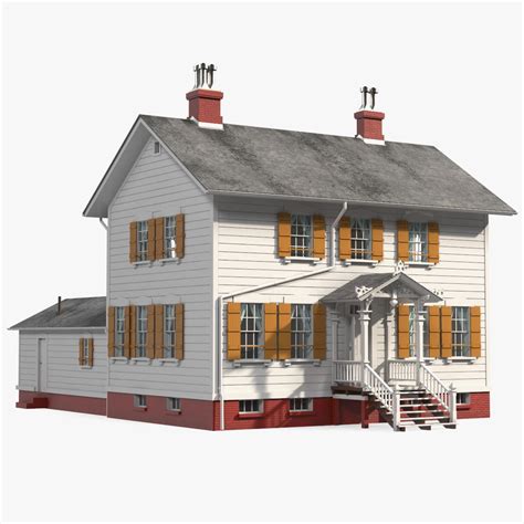 Antique Wooden House 3d Model 79 3ds Blend C4d Fbx Max Ma Lxo