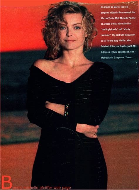 Gorgeous Pfeiffer Bonds Michelle Pfeiffer Web Page