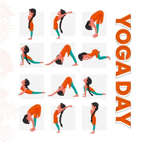 Premium Vector Yoga Day Banner Design With Different Yoga Poses