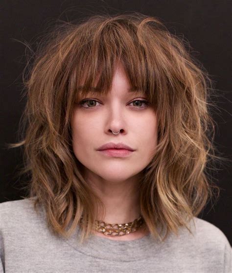 Latest Medium Length Hairstyles With Bangs For
