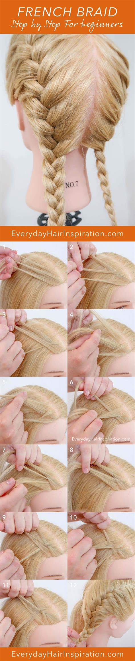 How To French Braid For Beginners Easy French Braid French Braid