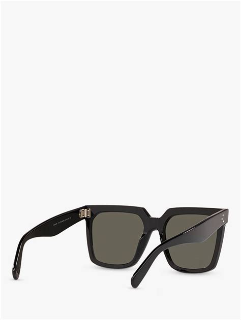 Celine Cl4055in Womens Square Sunglasses Black At John Lewis And Partners