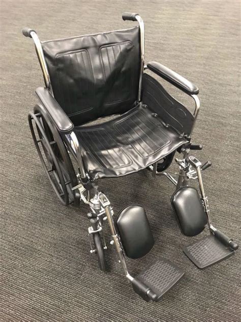 Wheelchair Assure Rehab Heavy Duty Chrome Daef Pvc Upholstery