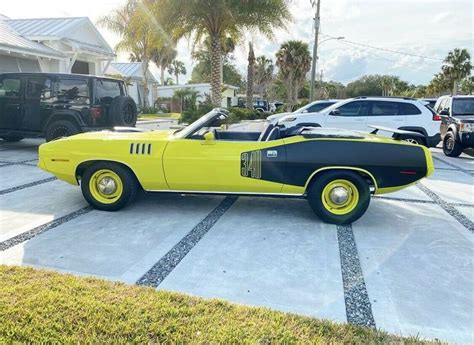 1971 Plymouth Cuda Convertible Gy3 Curious Yellow Plymouth Cuda