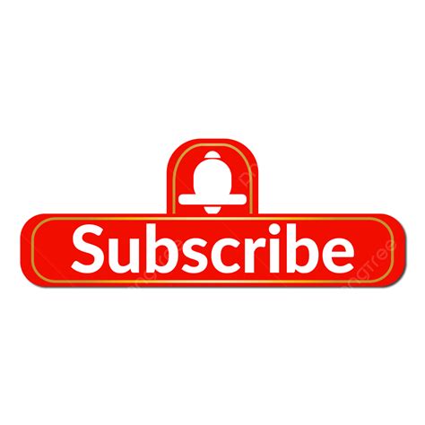 Subscribe Png Button Red And Gold Transparent Background Subscribe Png