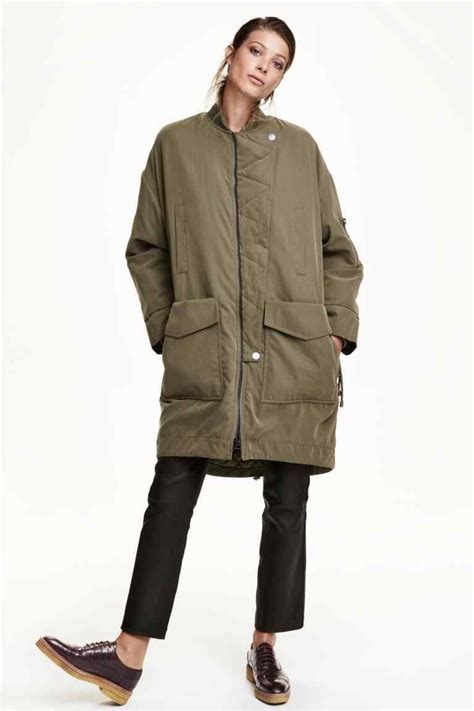 Oversized Parka Oversized Parka In Twill With A Brushed Surface With