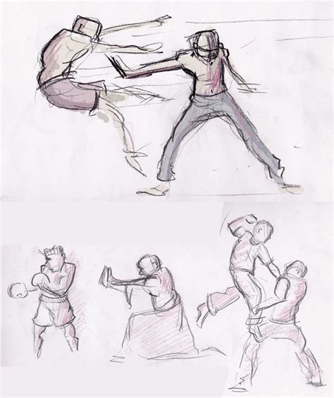 Kyle Kenworthys Animation Blog Daily Sketches Fighting