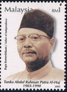 Tragedi 13 mei 1969 tunku abdul rahman. Stamp: Tunku Abdul Rahman Putra Al-Haj, prime minister ...