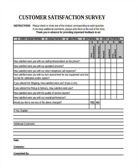 Free 40 Examples Of Survey Forms In Pdf Excel Ms Word