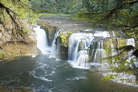 Lower Lewis River Falls In The Ford Pinchot National Forest Wa