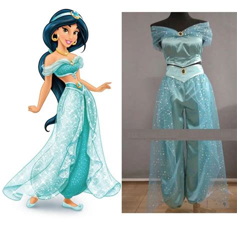 New 2019 Women Halloween Cosplay Party Wedding Belly Dancer Aladdin Princess Jasmine Costume