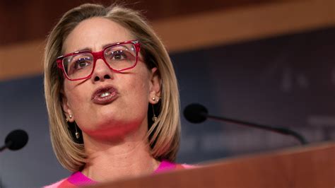 Kyrsten Sinema Has Withdrawn From The Democratic Party Them