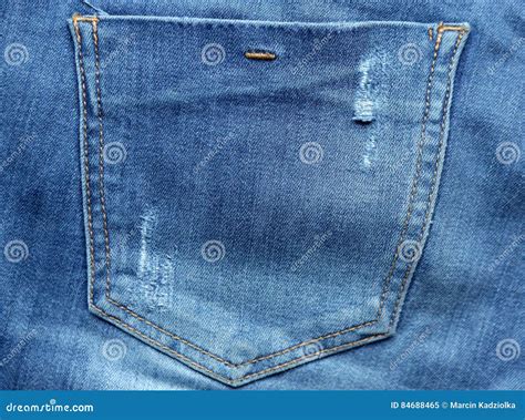 Blue Denim Jeans Texture And Background With Seams Stock Image Image