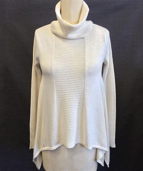 Look At This Vintageous White Sidetail Rachel Turtleneck Sweater